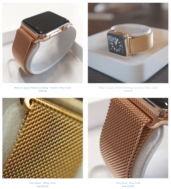 24Kの金メッキ Apple Watch Edition