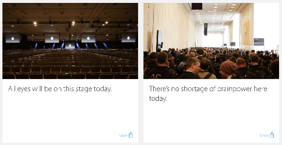 Apple公式サイトからのWWDC15現場写真