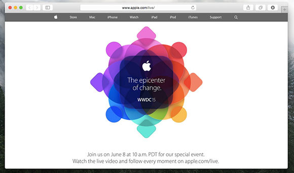 appleのwwdc公式サイト